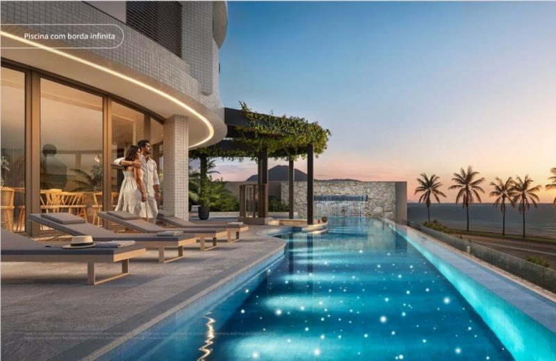 Apartamento Alto Padrão no Edifício AMIZ à venda com 3 suítes, Piscina e Vista para o  Mar no Centro de Guaratuba - Cavalheiro Imóveis